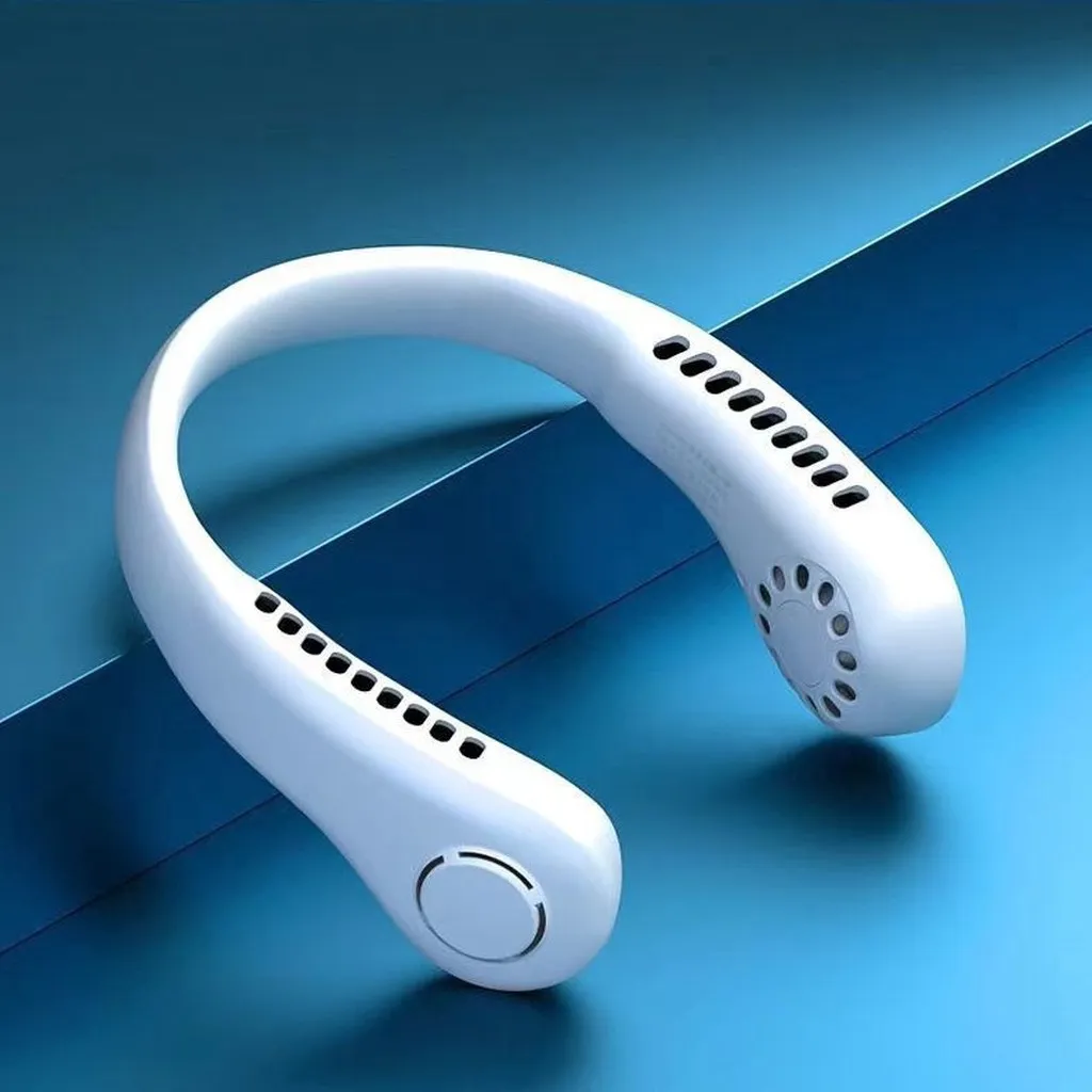 Alternative view of Quạt Đeo Cổ Usb Mini Tích Điện Không Cánh Tiện Lợi, Thời Trang, Dáng Thể Thao - Sương Mai