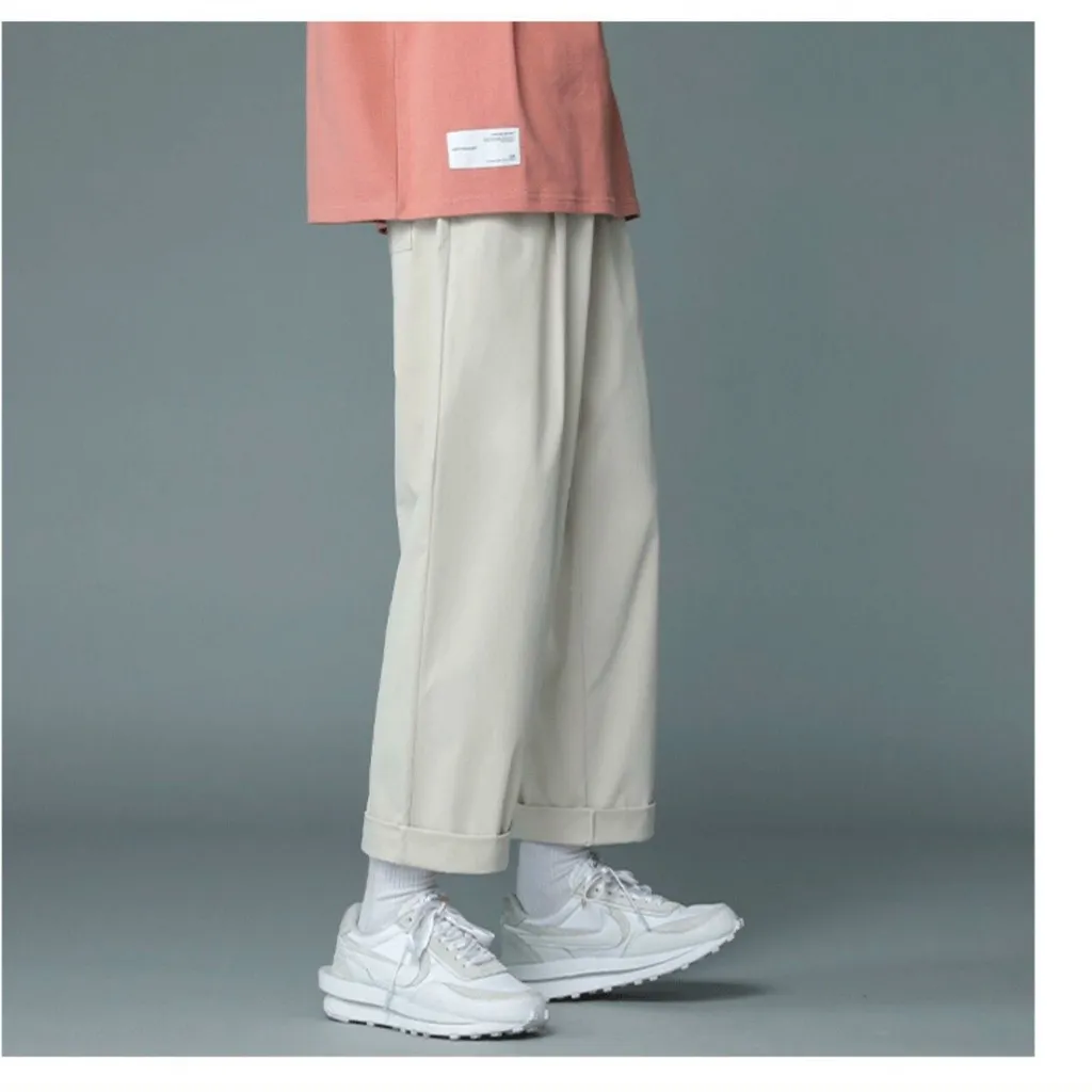 Quần Dài Baggy Nam Nữ Unisex Kaki Ống Rộng Basic - Ausa House