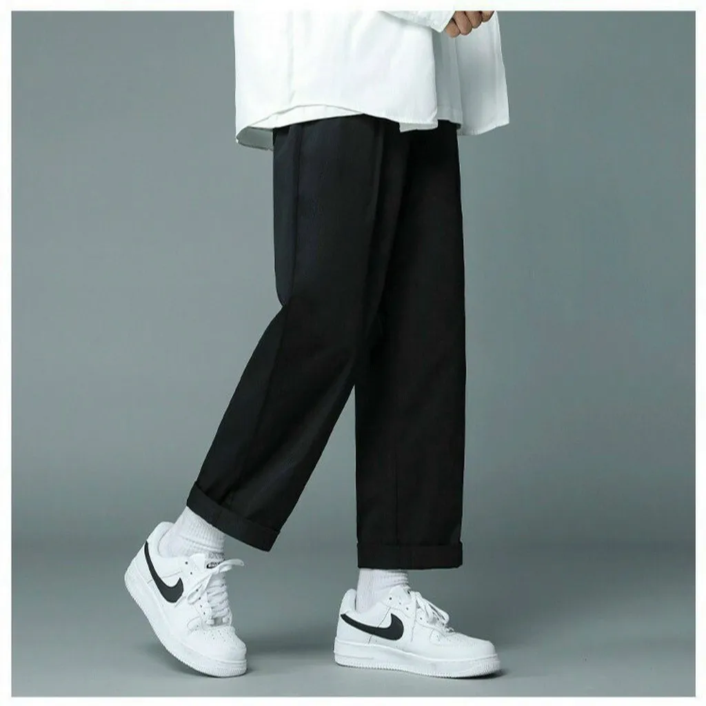Alternative view of Quần Dài Baggy Nam Nữ Unisex Kaki Ống Rộng Basic - Ausa House