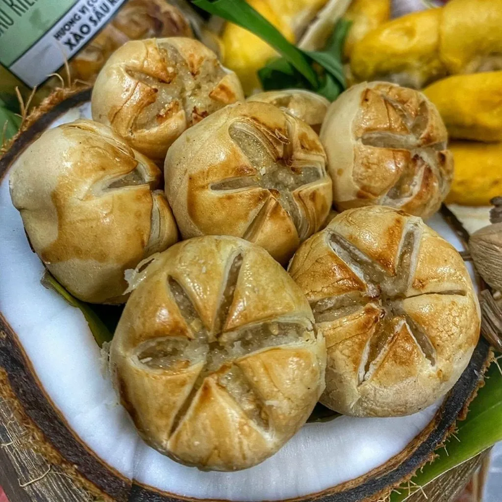Bánh Dừa Sầu Riêng Đồng Tiền Thơm Nức Mũi 300g - Winnie House