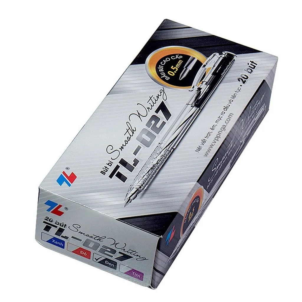 Alternative view of Hộp 20 Bút Bi Mực Đen Tl-027 0.5mm - Thiên Long