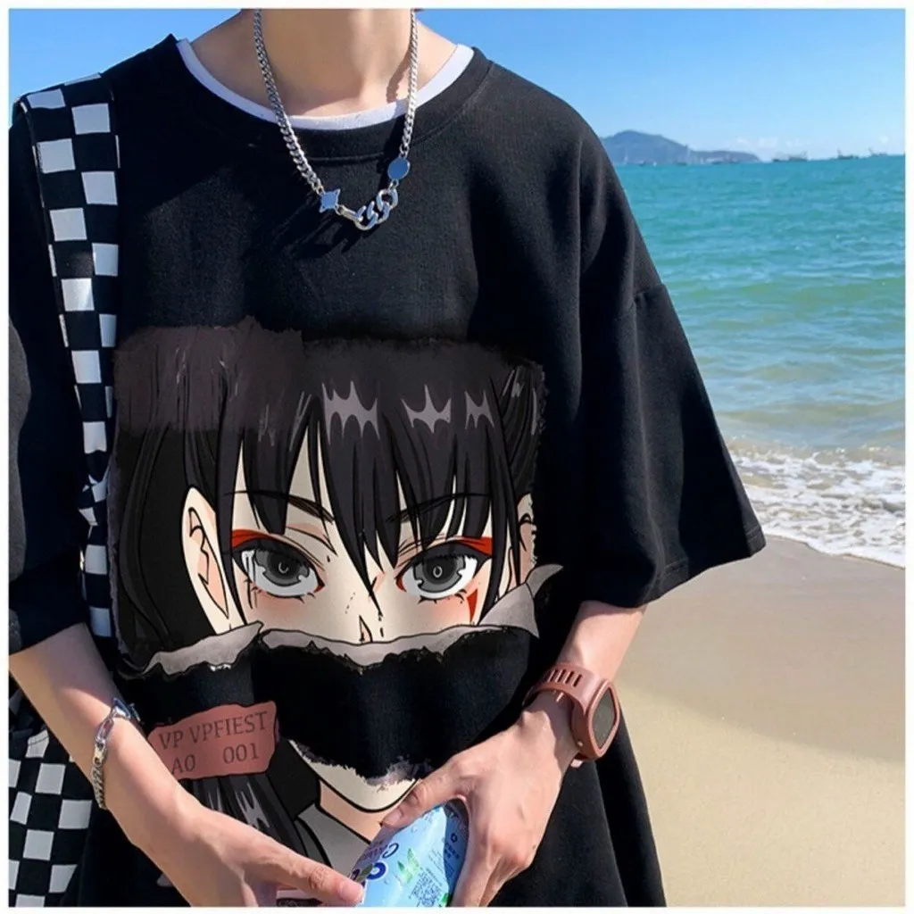 Alternative view of Đồ Bộ Thể Thao Nam Nữ Unisex Vải Xốp Tổ Ong Anime Boy 2 Size- Ausa House