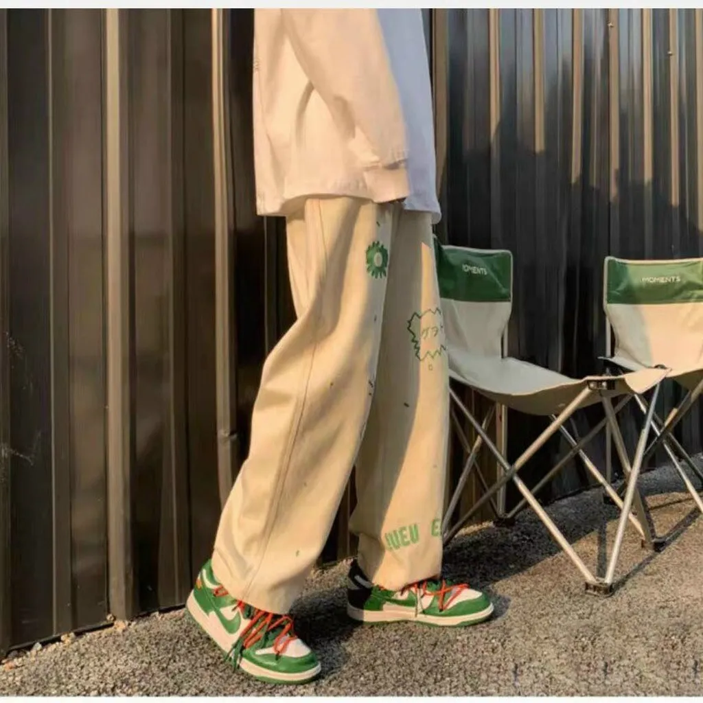 Quần Dài Nam Nữ Unisex Nỉ Họa Tiết Hoạt Hình - Ausa House