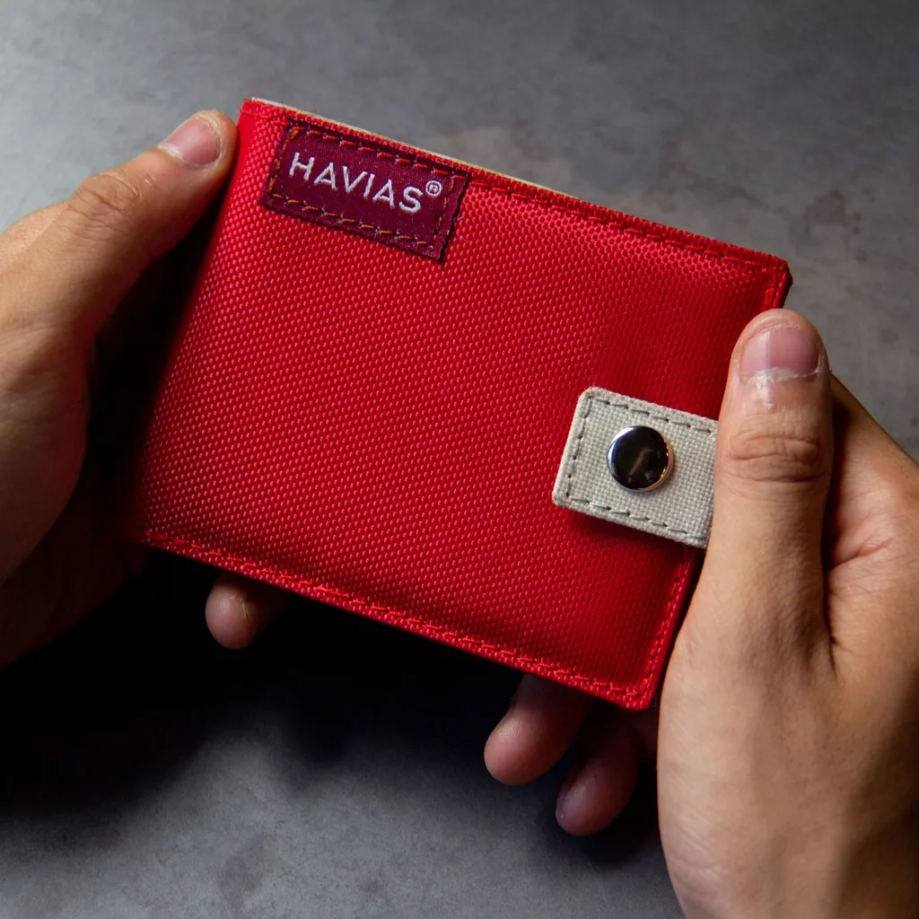 Ví Vải Ngang Button Hiện Đại - Havias