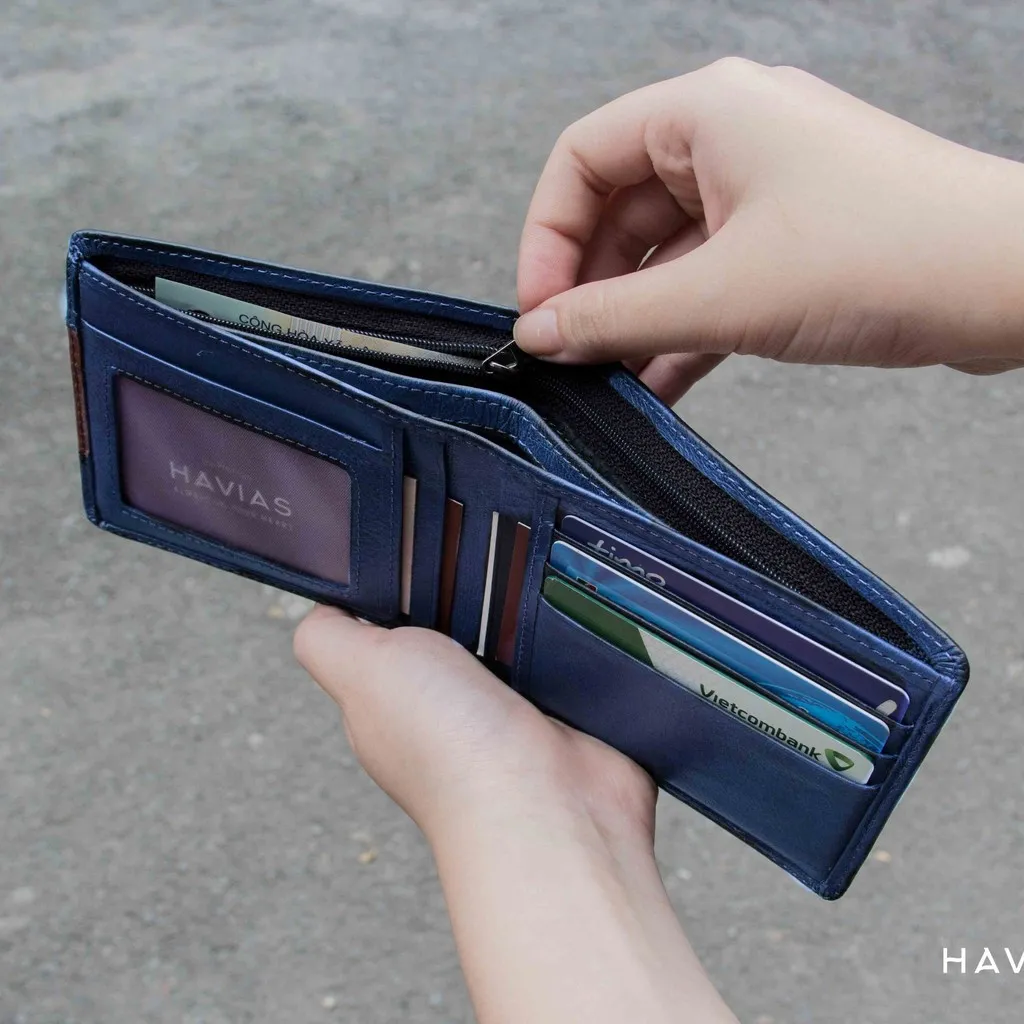 Alternative view of Ví Ngang Da Bò Flag Wallet Mềm Mại - Havias