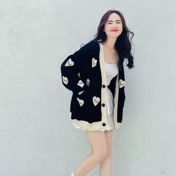 Alternative view of Áo Khoác Nỉ Cardigan Swe Form Rộng Unisex Bông 2 Lớp Ug706 - Nana House