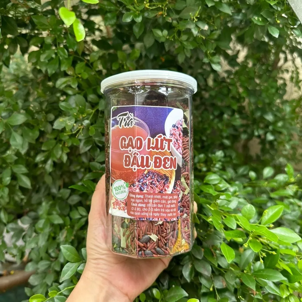 Alternative view of Trà Gạo Lức Đậu Đen Lá Dứa Đóng Hộp 1kg - Winnie House