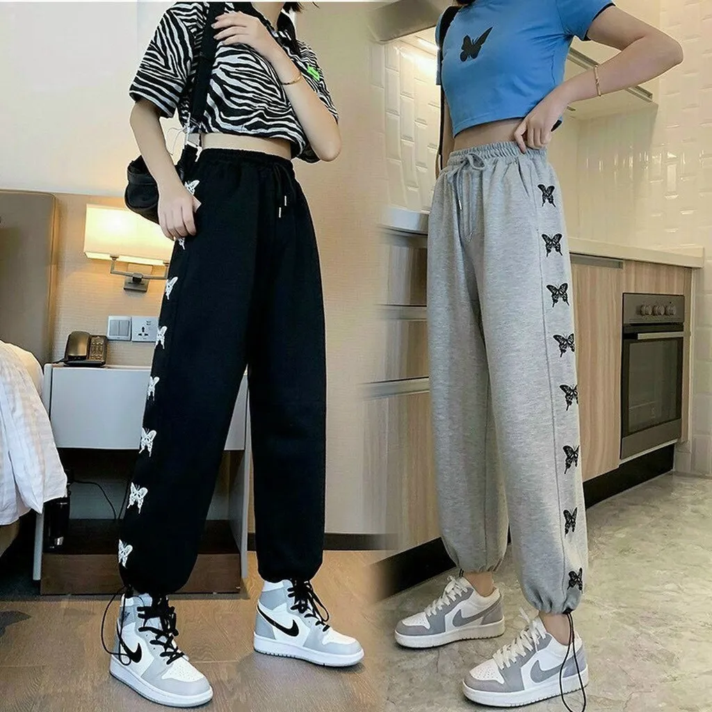 Quần Dài Nam Nữ Unisex Vải Nỉ 2 Line Cánh Bướm - Ausa House