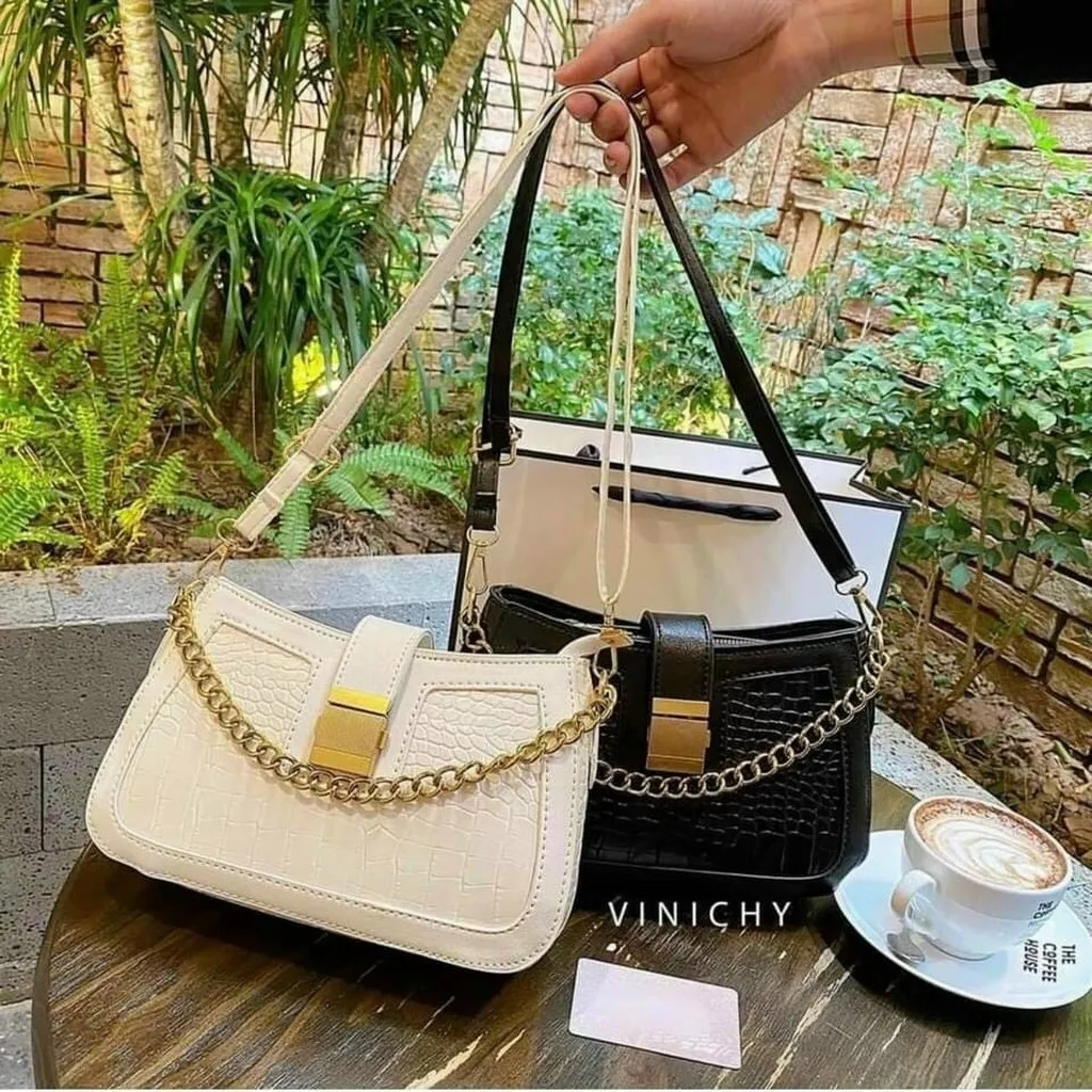 Alternative view of Túi Kẹp Nách Nữ Dập Vân Cao Cấp Túi Xách Nữ Đeo Chéo Size 22 T030 - Trùm Sỉ Vn