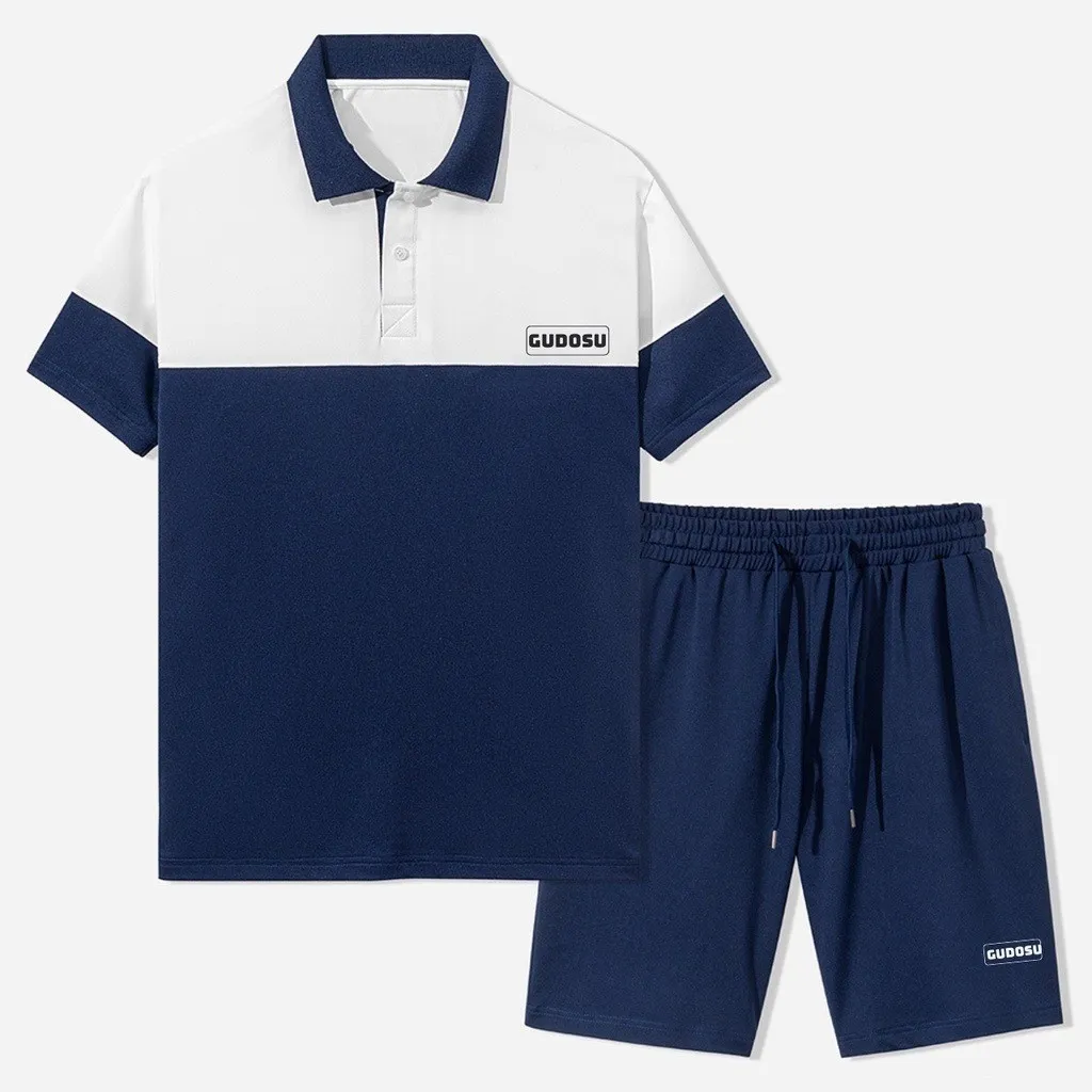 Bộ Quần Áo Thể Thao Nam Cổ Bẻ Chất Liệu Vải Cvc Cá Sấu - Men's Style