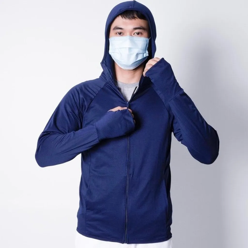 Alternative view of Áo Chống Nắng Nam Chống Tia Uv Chất Liệu Vải Kim Cương Cao Cấp Thoáng Mát - Men's Style