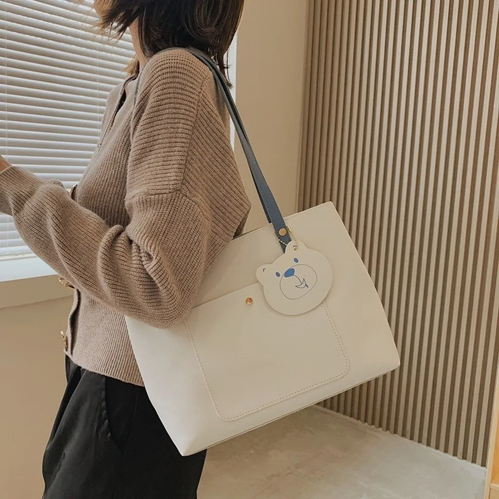 Alternative view of Túi Tote Công Sở Cao Cấp Da Lì Móc Gấu Size 30 T085 - Trùm Sỉ Vn