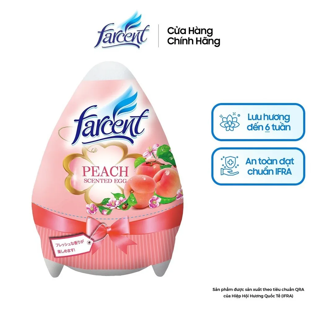 Hộp Sáp Trứng Farcent Hương Đào 170g - Farcent