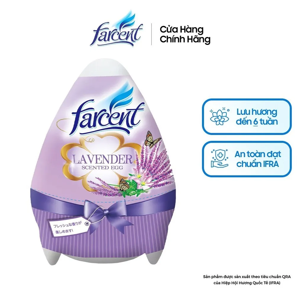 Hộp Sáp Trứng Farcent Hương Hoa Oải Hương170g - Farcent
