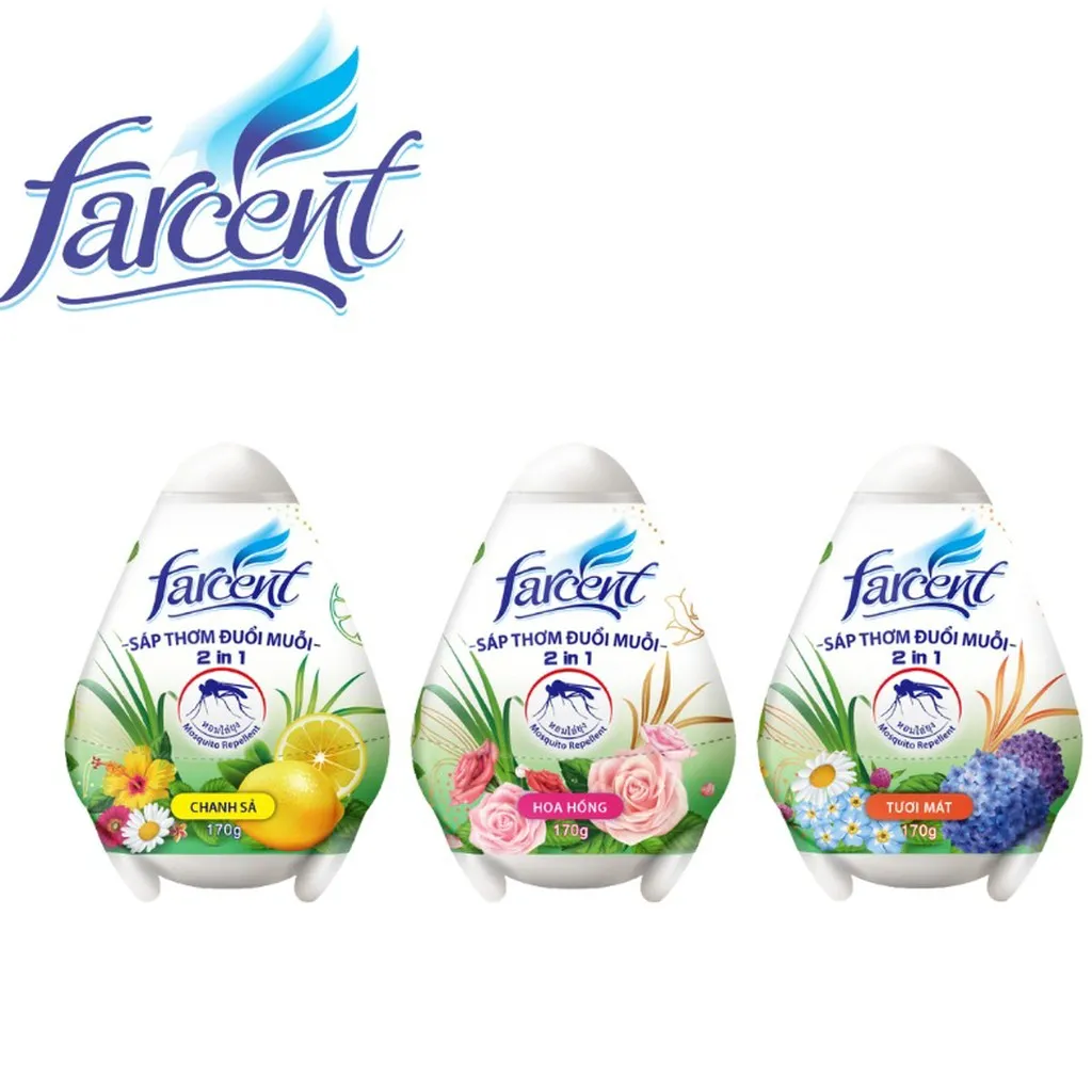 Alternative view of Hộp Sáp Trứng Hương Chanh Sả Chống Muỗi Farcent 170g - Farcent