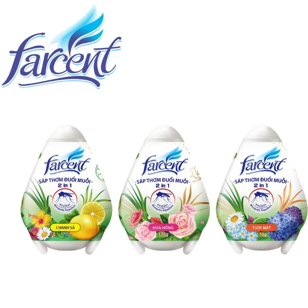 Alternative view of Hộp Sáp Trứng Hương Tươi Mát Chống Muỗi Farcent 170g - Farcent