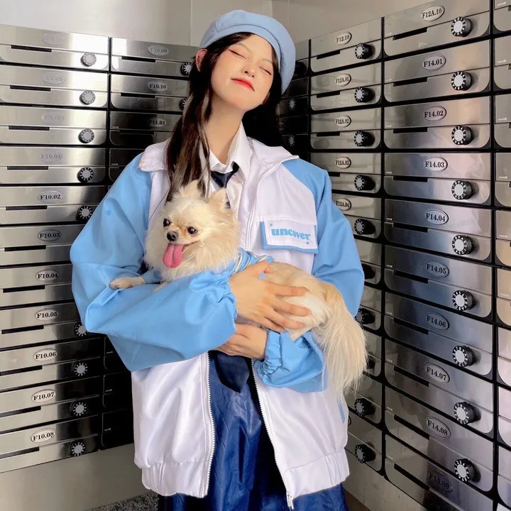 Áo Khoác Dù Phối Màu Kèm Túi Giả Form Rộng Chất Dù 2 Lớp Cao Cấp Thoải Mát Mát Mẻ - Htm Fashion