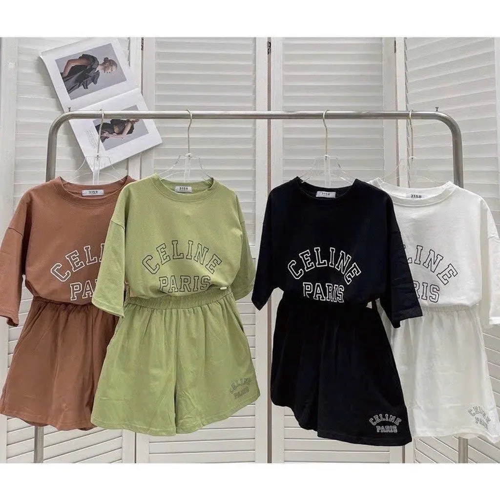Đồ Bộ Nữ, Set Bộ Đùi Chất Cotton Form Rộng Co Giãn Thoáng Mát Freesize 65kg - Htm Fashion