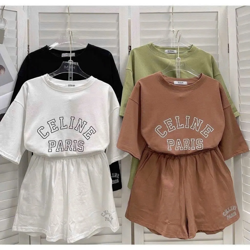 Alternative view of Đồ Bộ Nữ, Set Bộ Đùi Chất Cotton Form Rộng Co Giãn Thoáng Mát Freesize 65kg - Htm Fashion