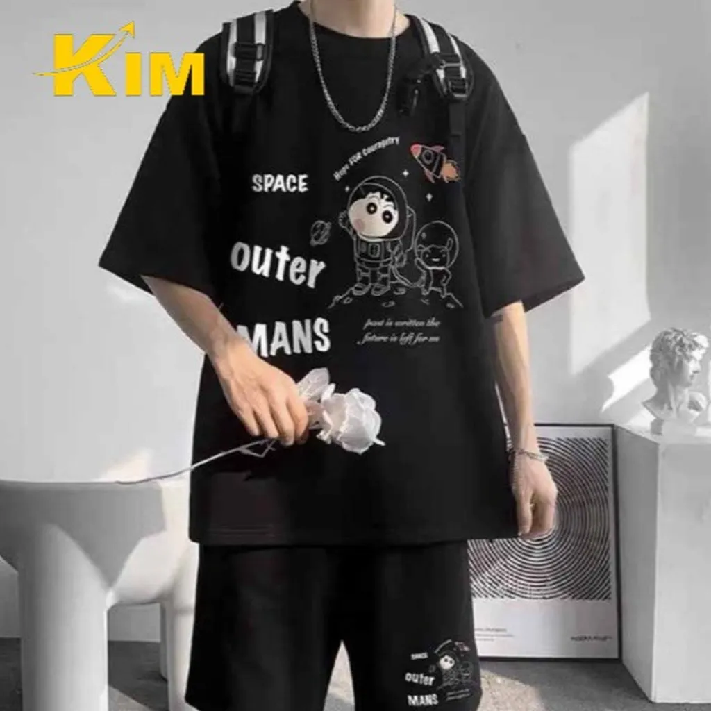 Alternative view of Bộ Quần Áo Nam Cộc Tay Chất Vải Thun Mè Co Giãn 4 Chiều Outer Man - Kim
