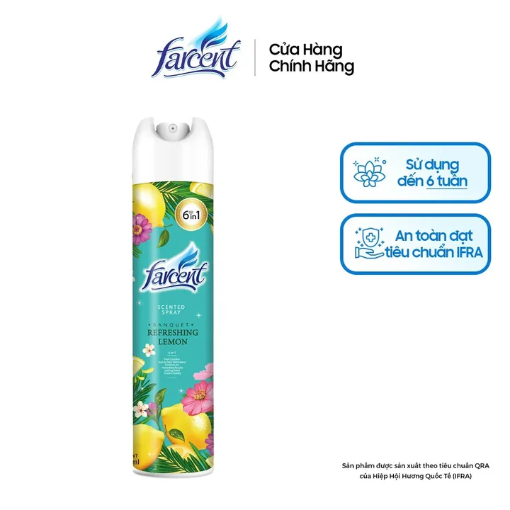 Chai Xịt Phòng Hương Chanh Farcent 320ml - Farcent