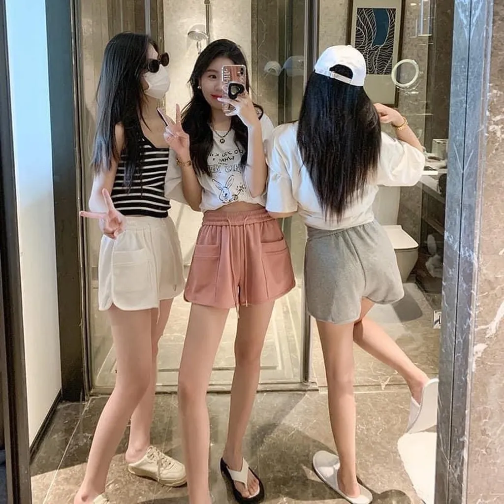 Quần Short Da Cá Phối 2 Túi Thục To, Dáng Ngắn Năng Động Slcxq59 - Chipxinhxk