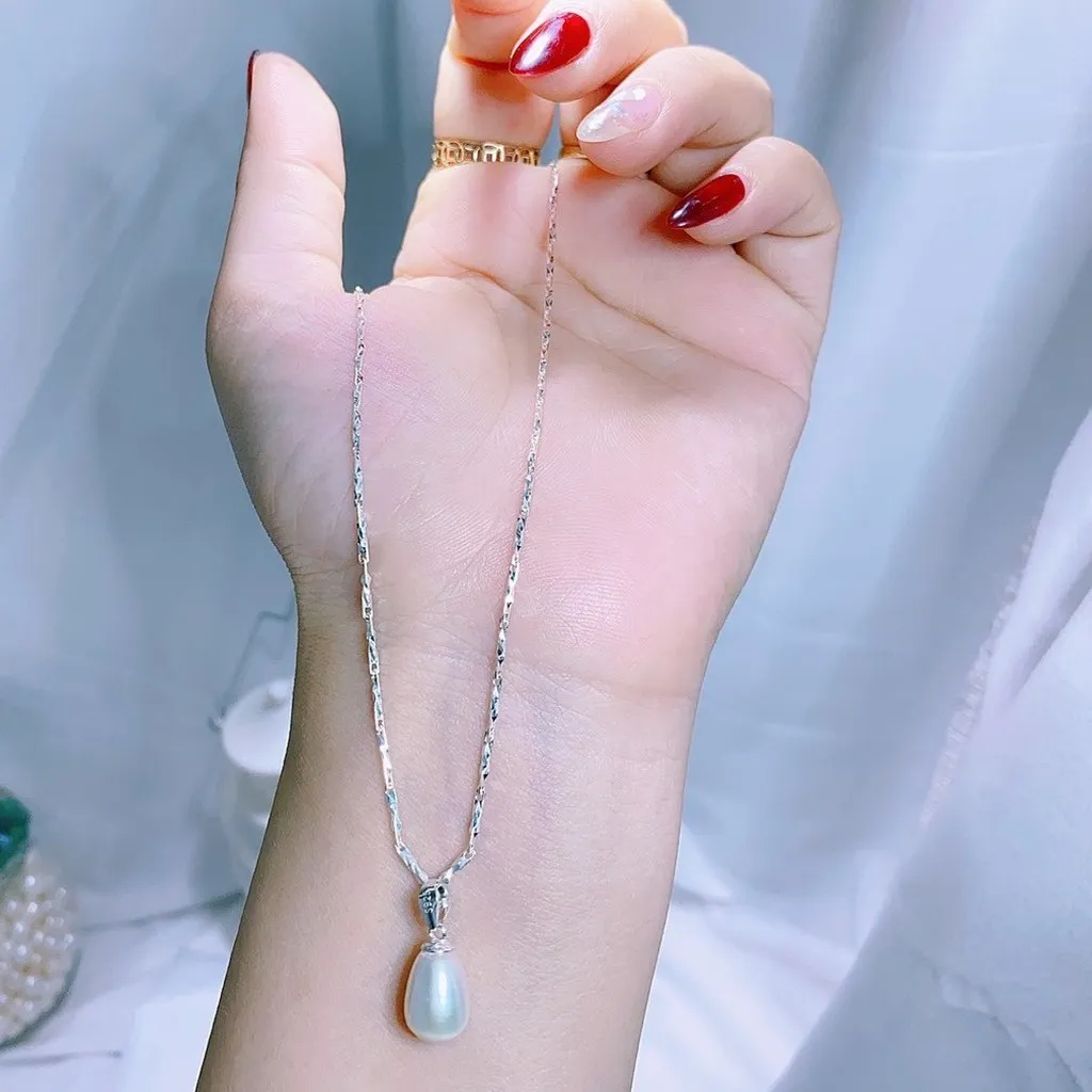 Alternative view of Dây Chuyền Bạc Ta Mặt Ngọc Trai Nuôi Nước Ngọt Thiên Nhiên - Thắng Giang