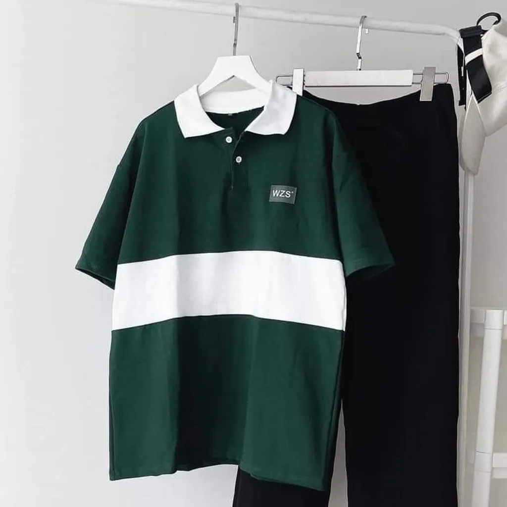 Áo Thun Polo Cổ Bẻ, Áo Thun Polo Có Cổ Form Rộng Wzs