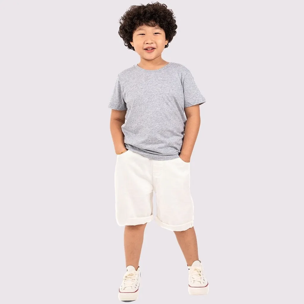 Alternative view of Áo Thun Xám Tiêu Cho Bé Với 100% Cotton Cao Cấp Kháng Khuẩn Và Thoáng Mát - Gold Rhino