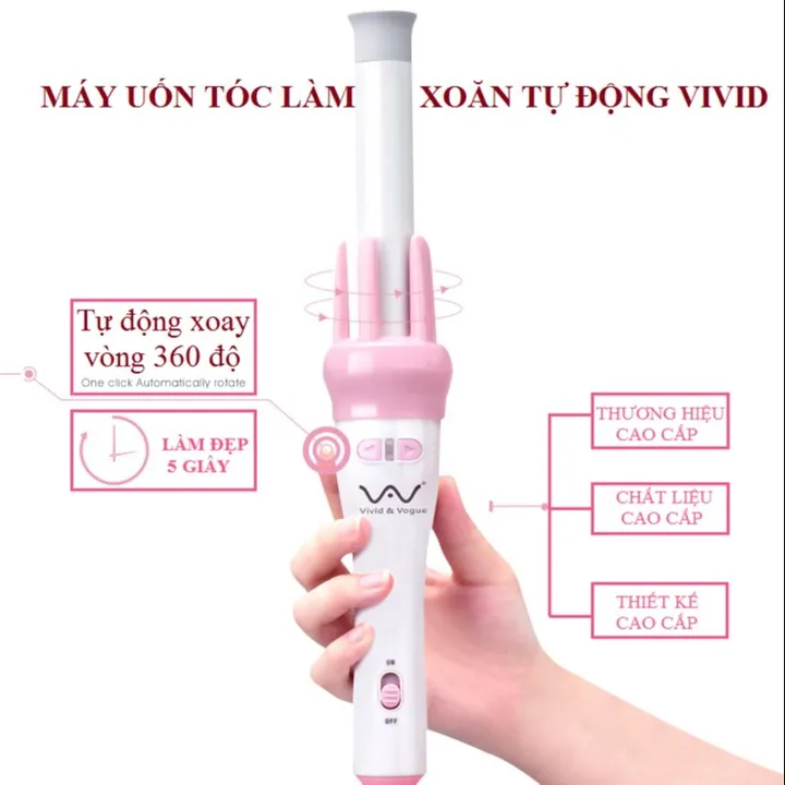 Alternative view of Máy Uốn Xoăn Tự Động Xoay 360 Độ Vivid & Vogue Dc009 - Lady's Passion