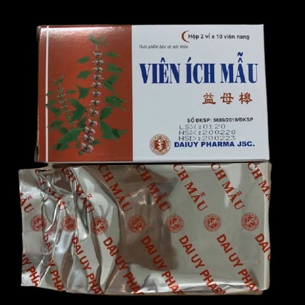 Alternative view of Viên Uống Ích Mẫu Đại Uy Giúp Bổ Máu, Điều Hoà Kinh Nguyệt - Hộp 20 Viên