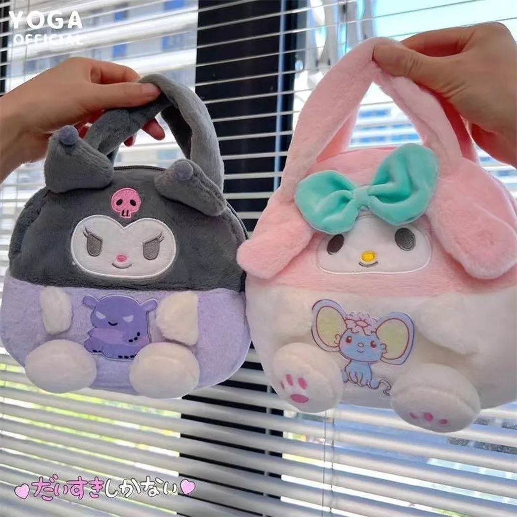 Túi Xách Mini Sanrio Kuromi Nhồi Bông Đựng Điện Thoại Kiểu Dáng Hoạt Hình Dễ Thương Cho Bé - Dmastore