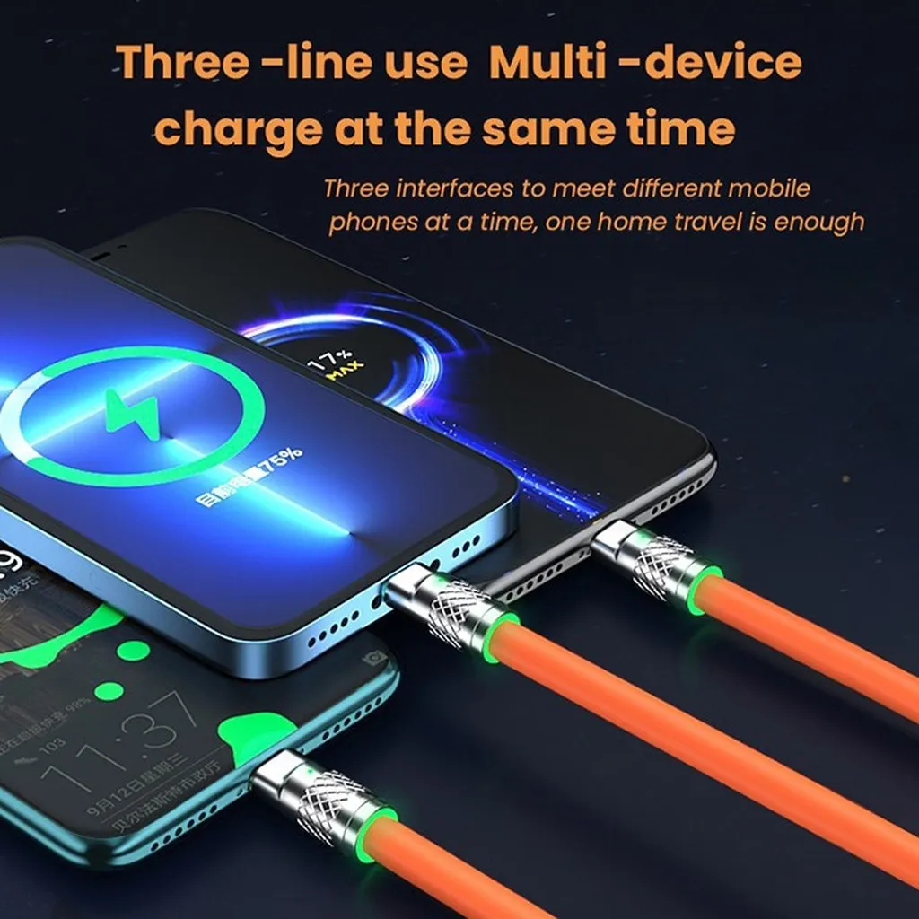Alternative view of Cáp Sạc Typec, Lightning, Micro - Chính Hãng Baseus - Dành Cho Smartphone - Bọc Sắt Hai Đầu Siêu Bền – Hỗ Trợ Sạc Nhanh-seashop