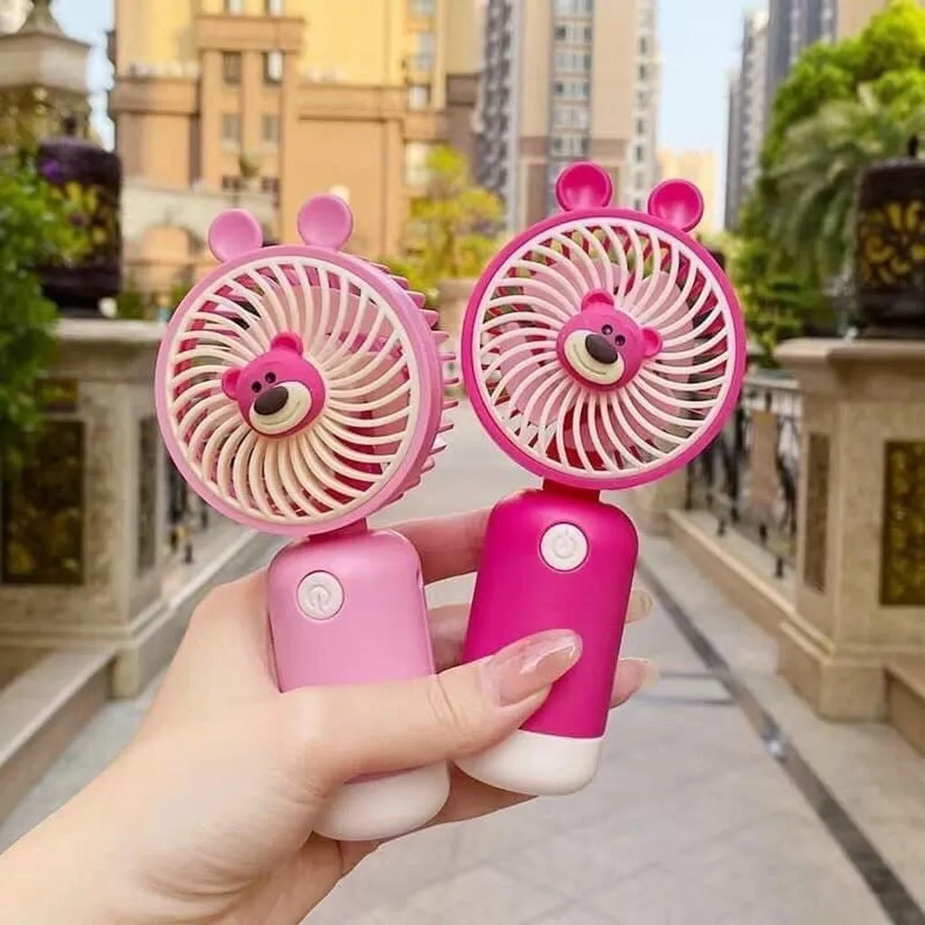 Quạt Mini Gấu Hồng Lotus Tl - 168 - Su