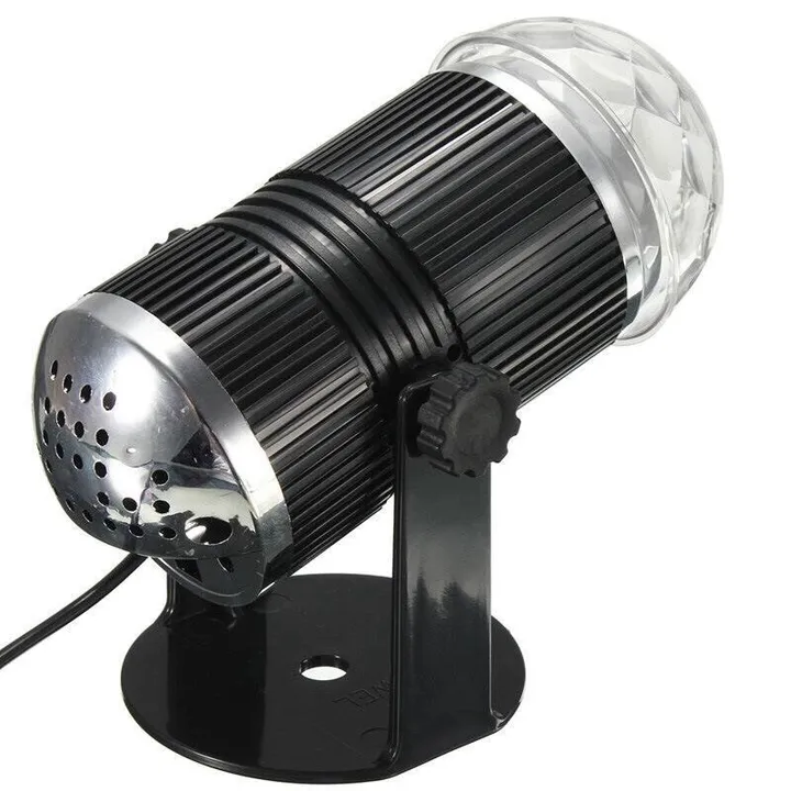 Alternative view of Đèn Led 7 Màu Hình Trụ Cảm Ứng Nhạc - Silver