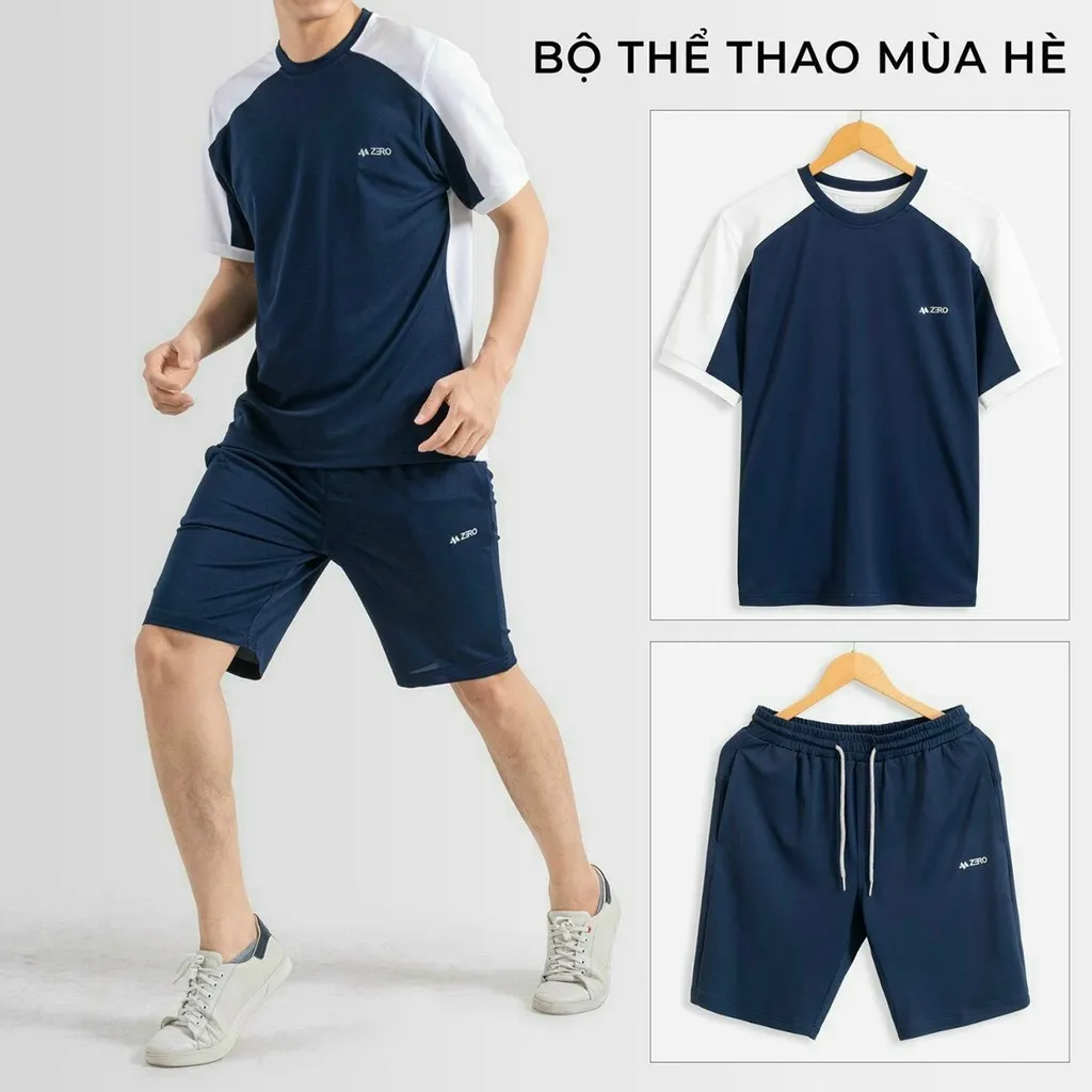 Đồ Bộ Thể Thao Nam Nữ Unisex Vải Mỏng Nhẹ Thoáng Khí Zero - Ausa House