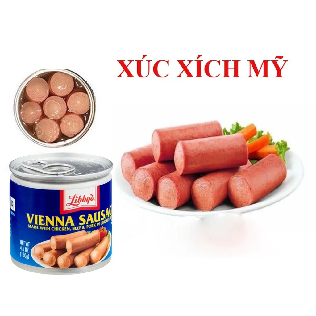 Lon Xúc Xích Libby Vienna Sausage Của Mỹ 130g/lon - Minh Ngọc