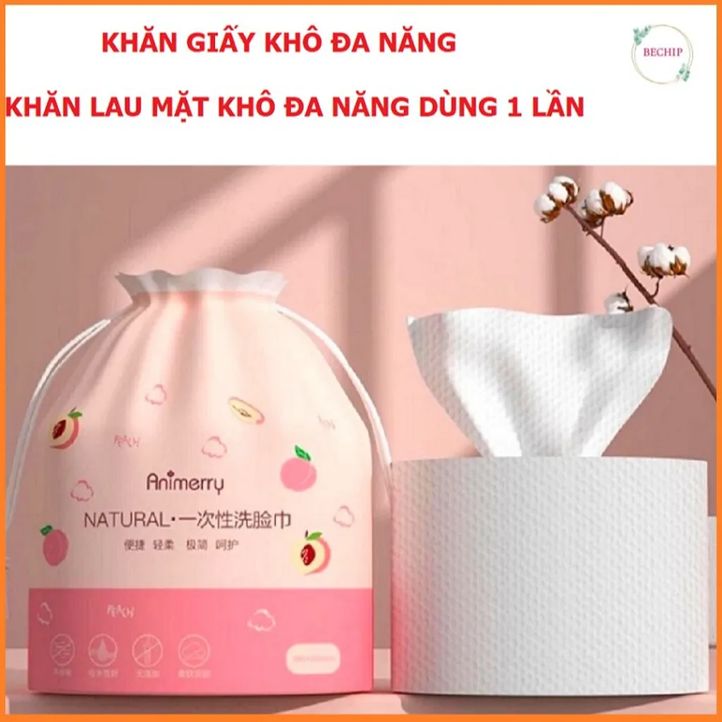 Khăn Giấy Khô Đa Năng Soft Towel, Animerry Ctb582 - Bechip