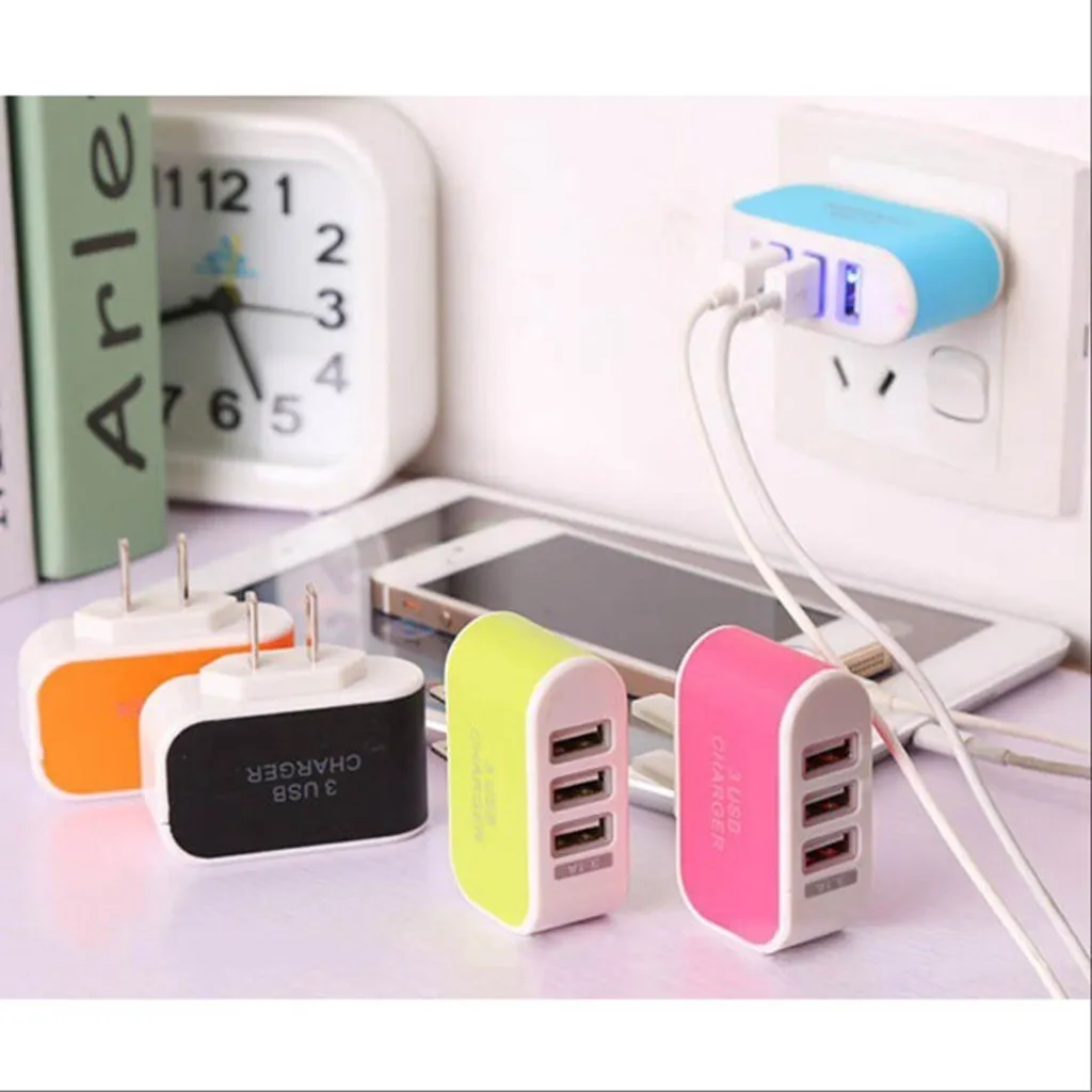 Củ Sạc 3 Cổng Usb 3.1a - Silver