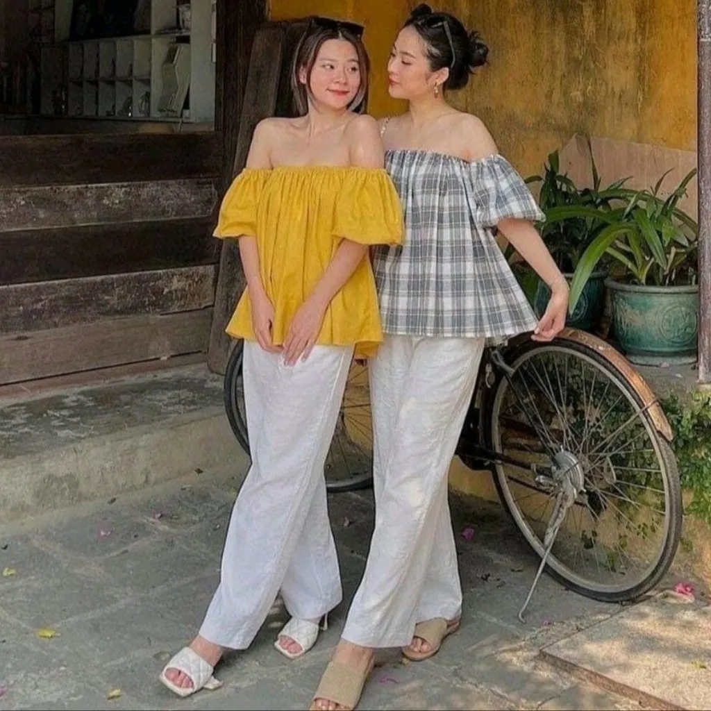Alternative view of Quần Kaki Trắng Chất Kaki Mềm Nữ