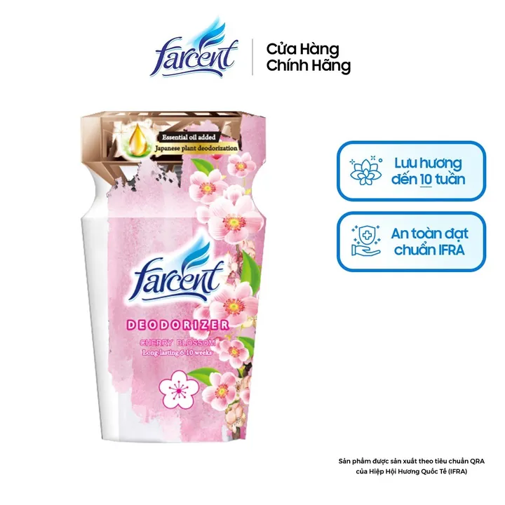 Hộp Chất Khử Mùi Farcent Hương Hoa Anh Đào 300ml + 50ml - Farcent