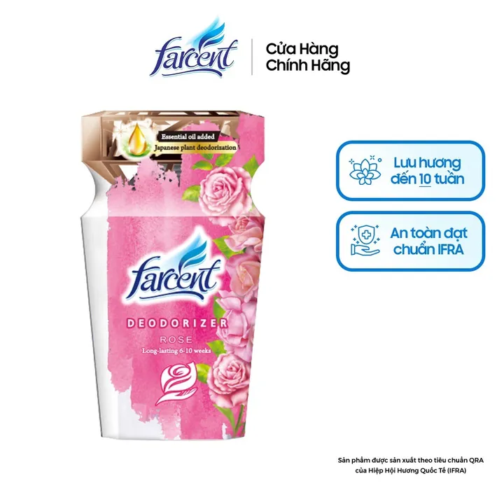 Hộp Chất Khử Mùi Farcent Hương Hoa Hồng 300ml + 50ml - Farcent
