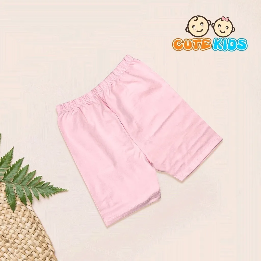 Quần Legging Đùi Trơn Bé Gái Cotton Xuất Đẹp Mềm Mát Co Giãn Cho Bé 10 - 23kg