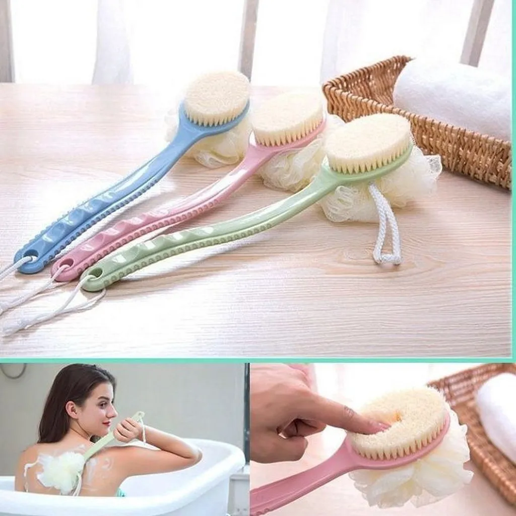 Alternative view of Bàn Chải Chà Lưng Kèm Bông Tắm 2in1 - Gdn