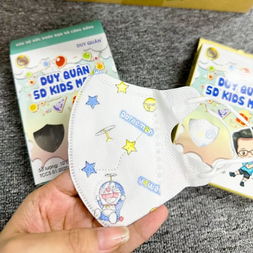 Hộp 100 Chiếc Khẩu Trang 5d Kids Mask Trẻ Em Từ 1-5 Tuổi - Gdn