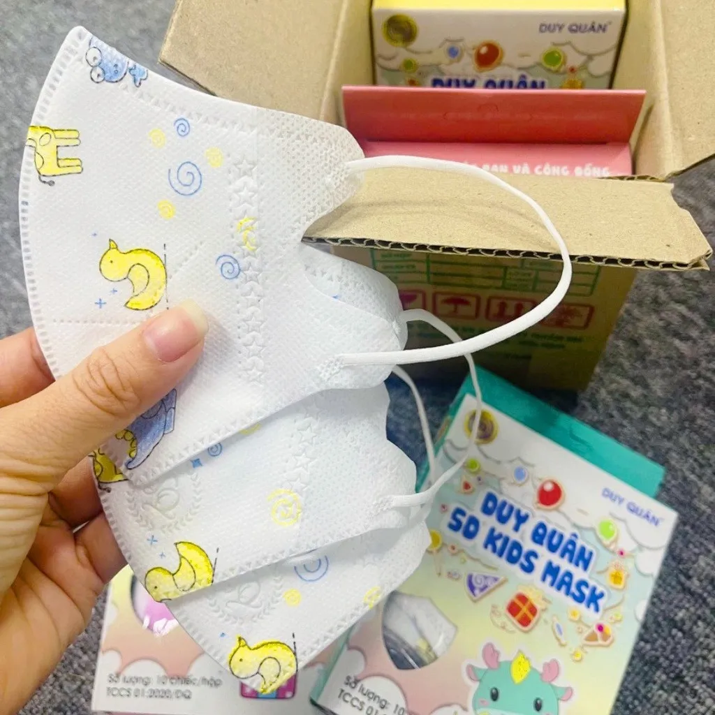 Alternative view of Hộp 100 Chiếc Khẩu Trang 5d Kids Mask Trẻ Em Từ 1-5 Tuổi - Gdn