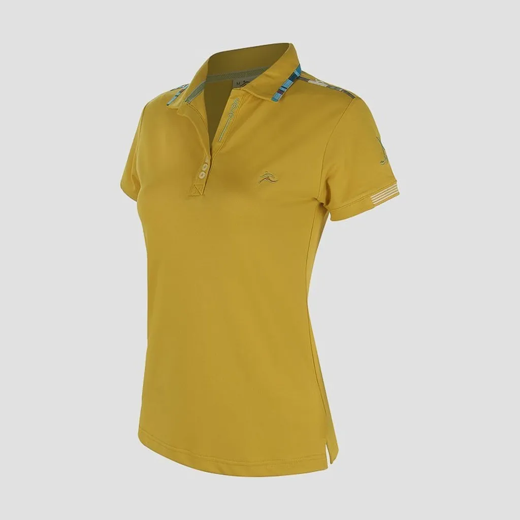 Alternative view of Áo Thun Thể Thao Nữ Cổ Vải Vàng Mù Tạt Cl1606778 - Colo Store