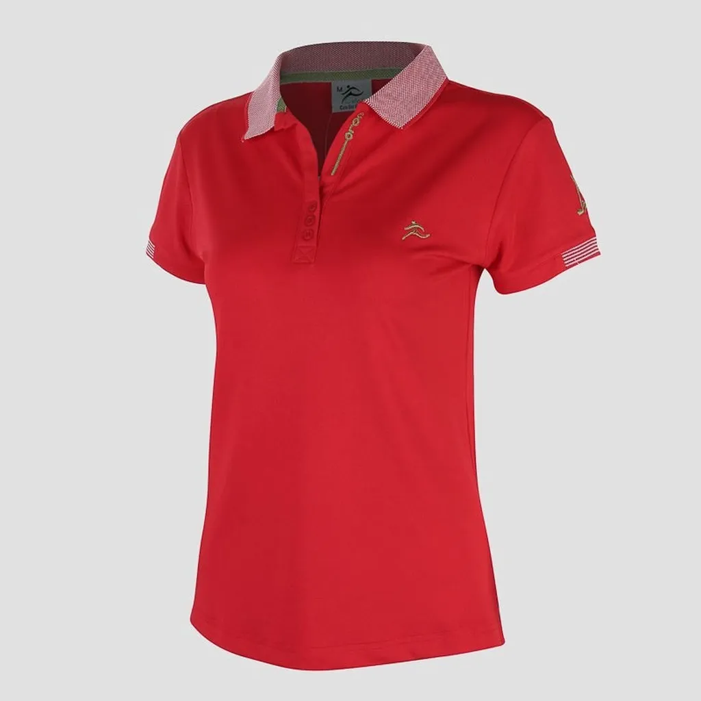 Alternative view of Áo Thun Thể Thao Nữ Cổ Vải Đỏ Cờ Cl1606778 - Colo Store