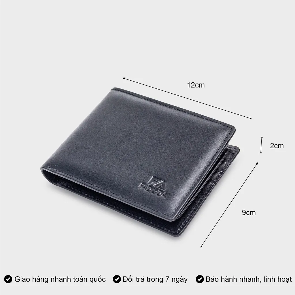 Alternative view of Ví Da Bò Thật Nhiều Ngăn Đựng Thẻ Vn033 - Fadoda