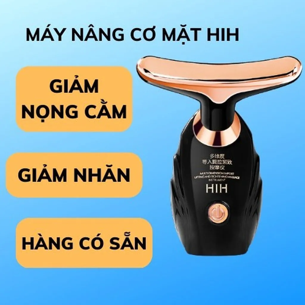 Máy Massage Nâng Cơ Mặt Làm Giảm Nọng Cằm Dùng Tinh Chất Mát Xa Mặt Cổ Hih, Máy Mát Xa Cổ Mặt Cằm Vtv Dùng Pin Gd021 - Lady's Passion